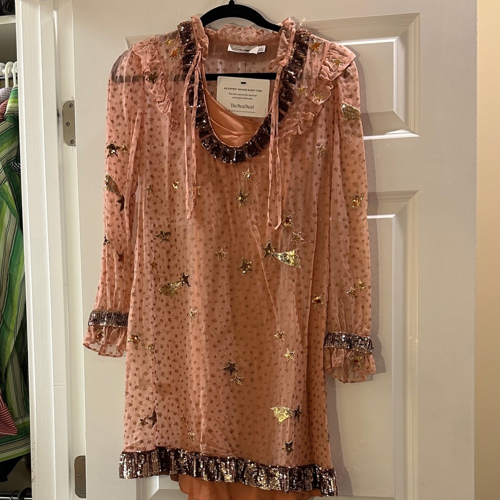 Coach Pink and Gold Starry Kids Dress